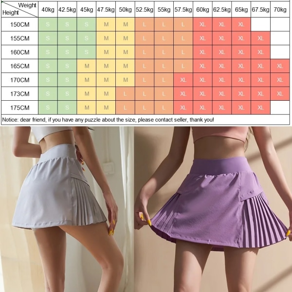 Cloud Hide Port Pleated Skirt Tennis Skirts Women's Workout Golf Fitness Pocket Shorts High Waist Quick Dry Running Port Short Black Black Black S