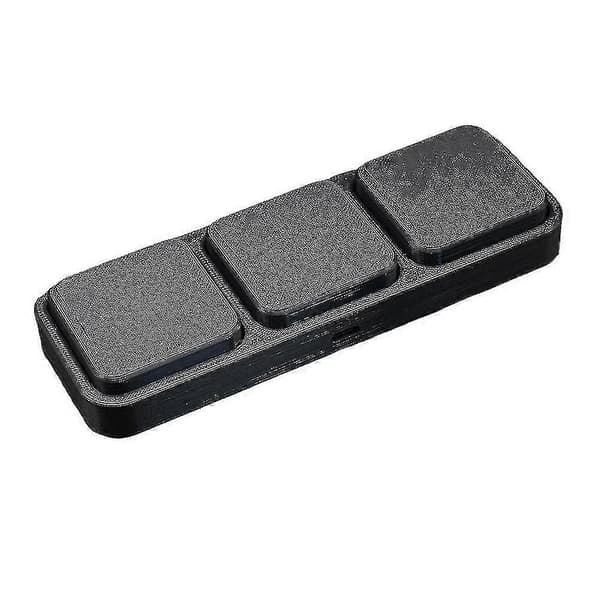 1/2/3 Stor nøkkel USB Programmerbart makrotastatur for Windows Linux MacOS Hurtigtast Mus Én-tast-knapp 3 keys