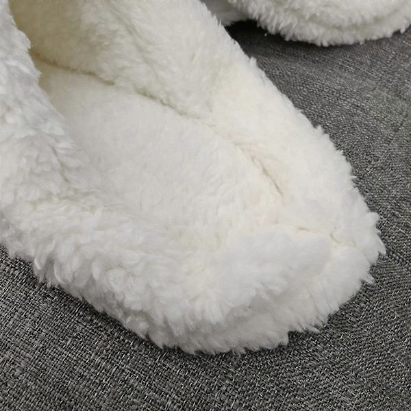 Skor Varmt foder Crocs Clogs Liner Ersättning, Vit Pälsinsats Foder Sko Inner för Crocs Clogs 260mm