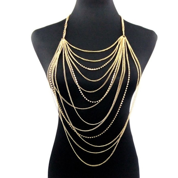 Halsband Kedja Statement Halsband Kroppskedja