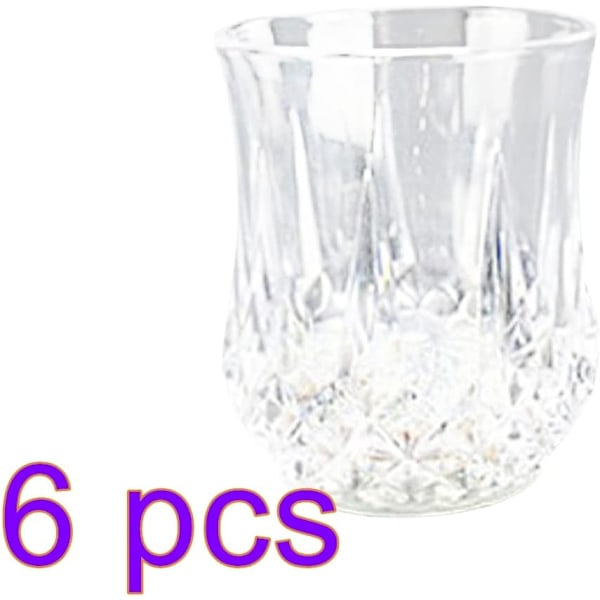 Set med 6 Ljusa Muggar, Partymuggar, LED-upplysta Ölkoppar, Glödande Mugg, Ananasmugg