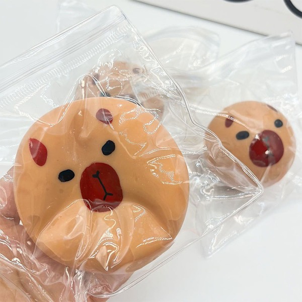 Cartoon Capybara Leksak för Barn Elastiska Hoppande Leksaker Presenter One Size