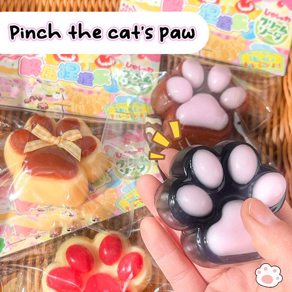 Kattepoter Mochi Taba Squishy Fidget Legetøj Kattepoter Langsom Tilbagefald Stre A3
