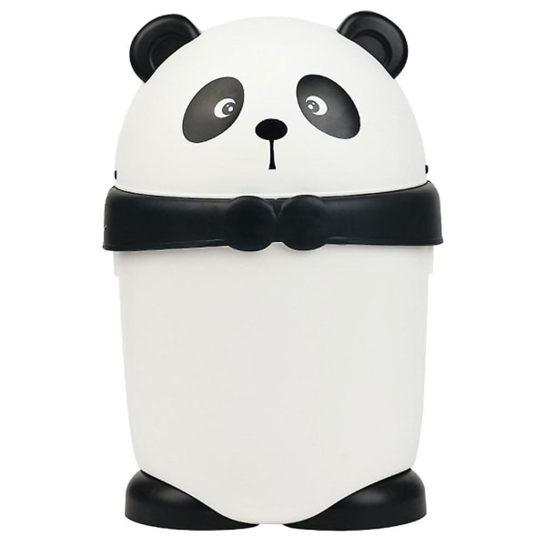 Härlig mini soptunna sopbehållare Tecknad Panda soptunna Tecknad soptunna för hemmet