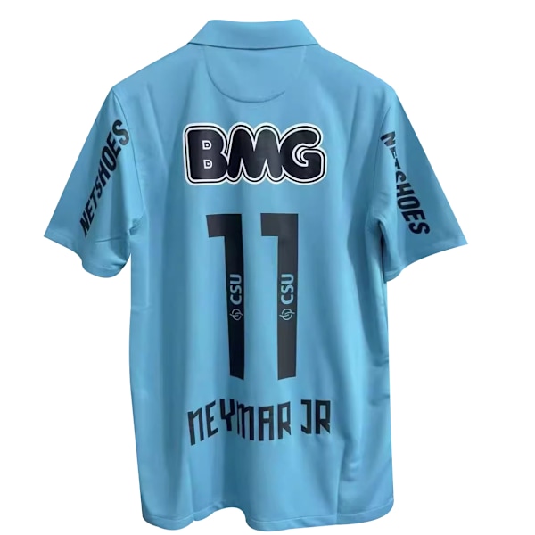 Säsong 1213 Brasilien Santos Tröja Santos Jubileumsutgåva Nr 11 Neymar Fotbollströja Blå Blå Blue L