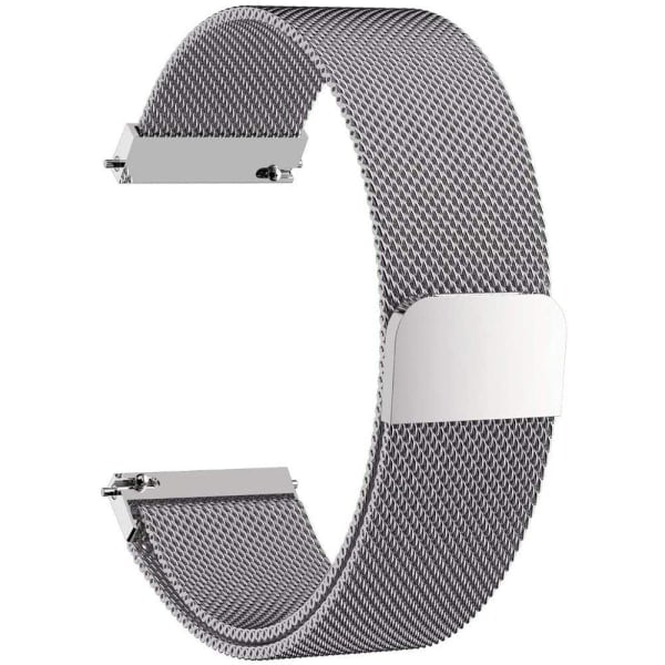 Garmin Forerunner 645 / 245 Milanese ruostumattomasta teräksestä valmistettu ranneke - Hopea Hopeanharmaa
