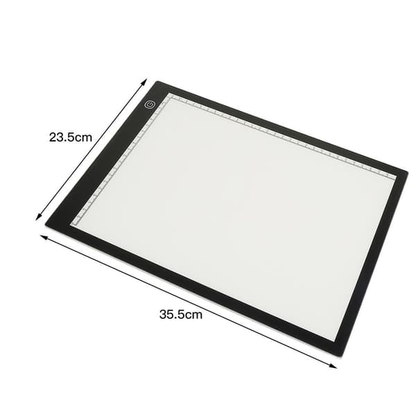 Gosear® LED-lyspanel for tegning XP-Pen DC A4 med klips