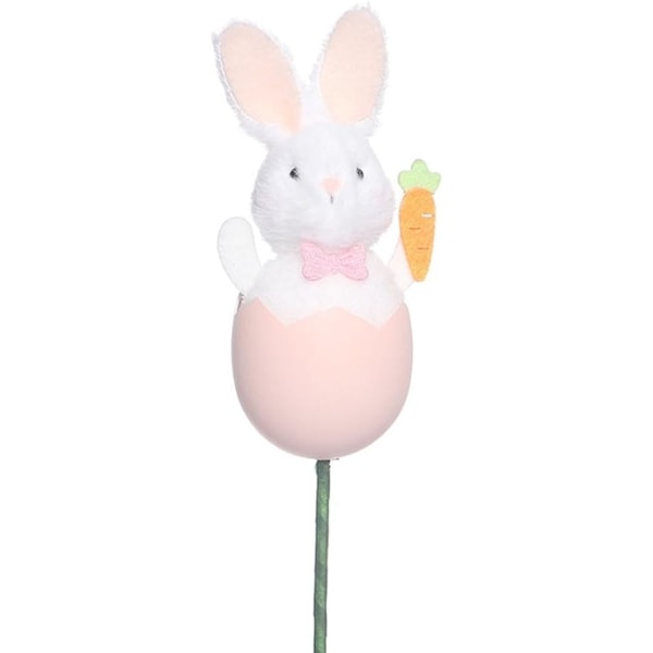 Bedårande Kanin Påskägg Dekoration, Unikt DIY Blomsterarrangemang för Speciella Tillfällen (Rosa) Pink