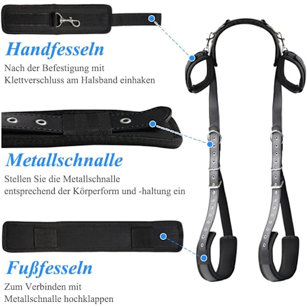 Perfekta BDSM sex bondage-restraints, bondage set med handbojor - Perfekt