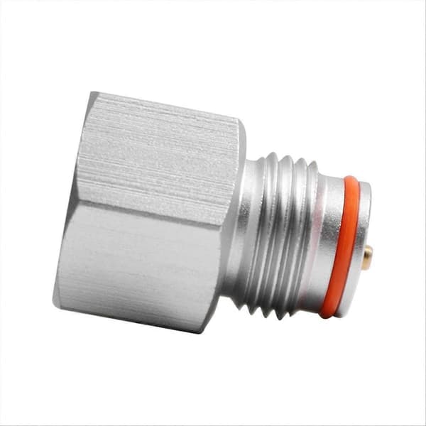 CO2-trykregulatoradapter, hun TR21-4 cylinder til han G1/2 Co2-tank Silver