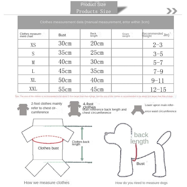 Kles til kjæledyr med knapper, fire bein, flanell, varm, fargerike striper og prikker, rød hjort i horisontal rad, rød hjort i horisontal rad Red Deer in horizontal row S back length 25cm