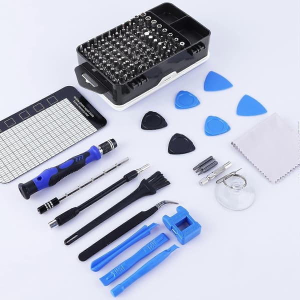 Precisionsskruvmejselset 124 delar Datorkit med 101 magnetiska bits