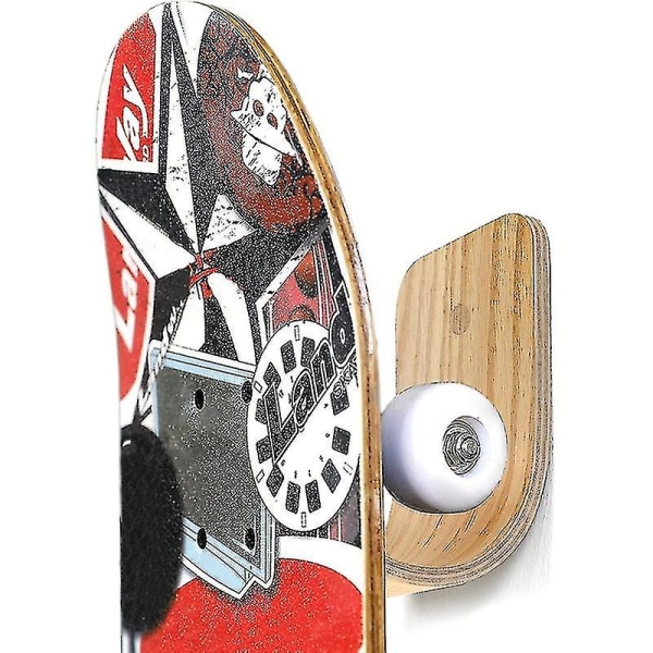 Skateboard Väggmonterad trä Skateboardhängare Hållare Rack Display för skateboards och longboards Ele (haoyi