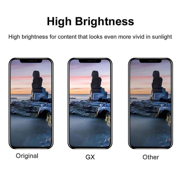 GX OLED-skærm med ramme til iPhone 11 Pro (sort) Black