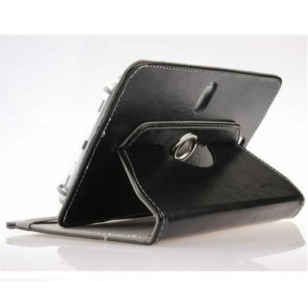 BAICHUANG PU Universal Roterende Etui/Cover til Tablets op til 7\" Sort