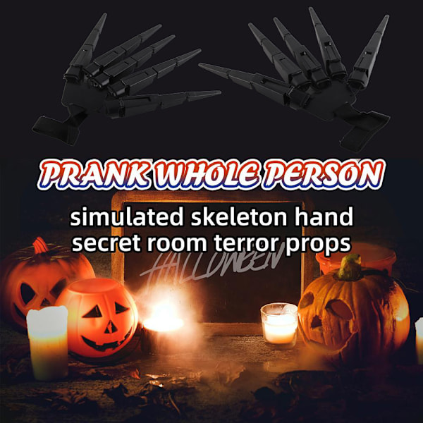 Halloween Ledade Fingrar Halloween Cosplay Rekvisita Skräck Ledklo Leksak för Maskeradfest [C]