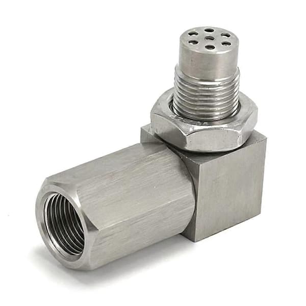 Udstødningskatalysator Bageste Iltføler Afstandsstykke 90 Graders Mini Katalysator Lambda O2 Adapter CEL Fix M18x1.5