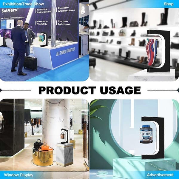 Magnetisk Leviterende Sko Display Lampe Stand