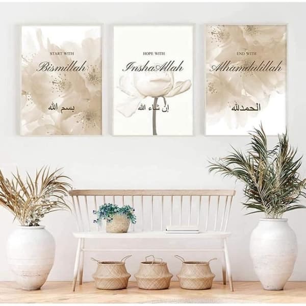 Målning - 40x60 cm - Väggdekoration - Samtida Design - Text