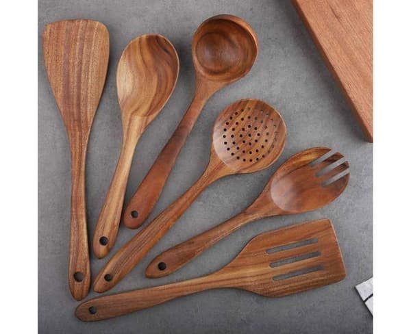 Köksredskap - Ej specificerat - 7-delars set *3 - Trä - Non-stick - Samtida