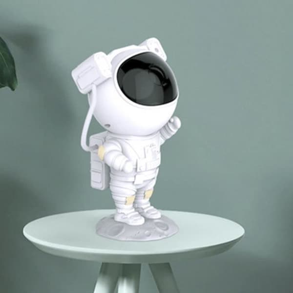 Projektor - Projeksjonslampe - Astronaut - 8 effekter - Fjernkontroll - Grønne stjerner