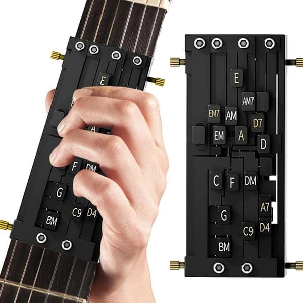 Gitarrstämskruvset, gitarrsträngpressare, gitarrsträngtränare, gitarrtillbehör