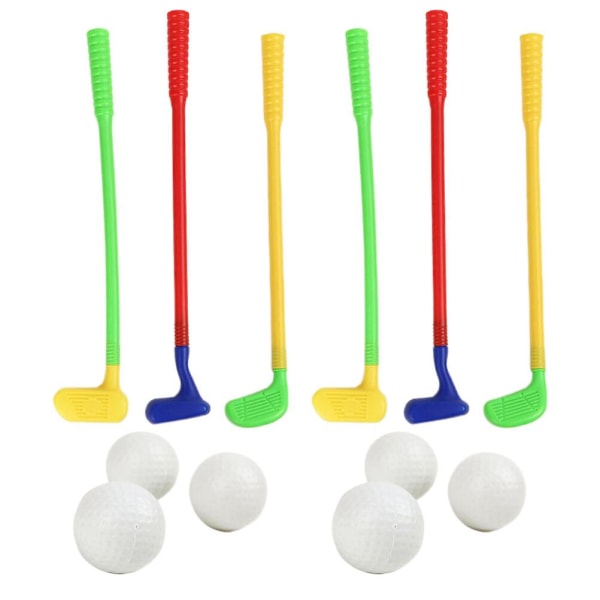 Set Kids Golf Set Plastic Golf Club and Ball Set Random Color Random Color 35X3.5X3.4CM Random Color