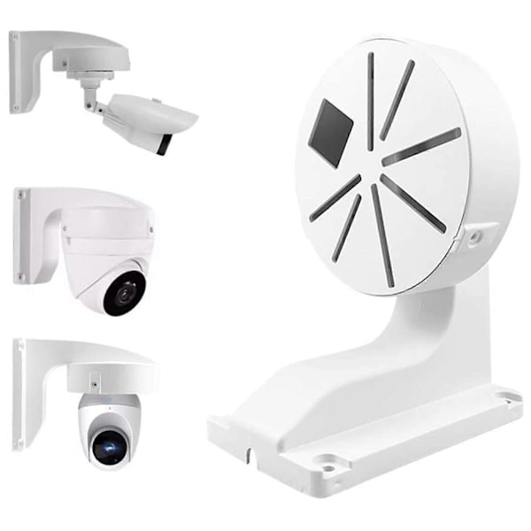 Säkerhetskamerafäste, ABS inomhus utomhus väggfäste L-typ fäste för CCTV säkerhetskupol IP-kamera montering