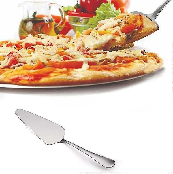 Kagespade, pizzaspade, takket kant rustfrit stål