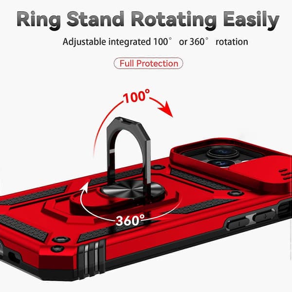 Sliding Camshield Holder Telefondeksel For iPhone 15 Plus