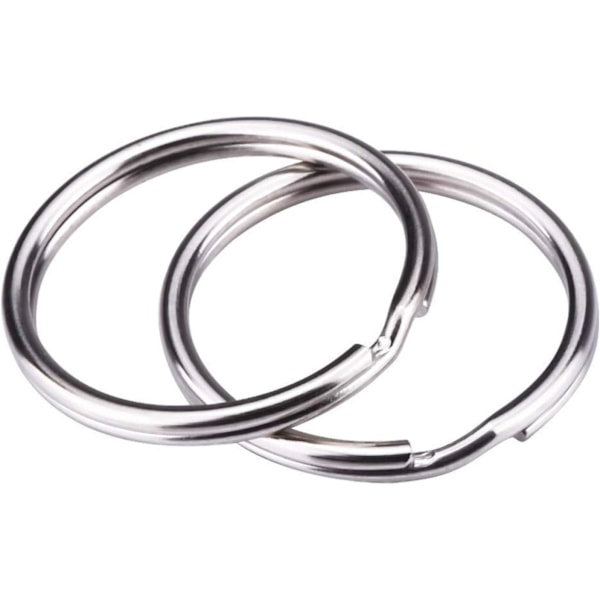 100 kpl 25 mm pyöreitä avaimenperiä