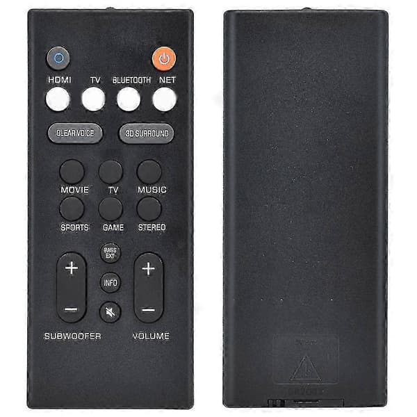 Erstatningsfjernkontroll for Yamaha lydplanke ATS-2090
