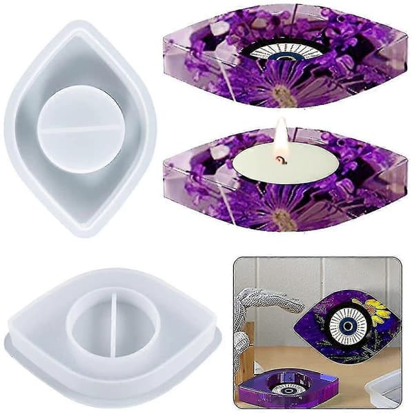 Lysestake harpiksform diamant lysestake silikonformer for lysestakestøping DIY