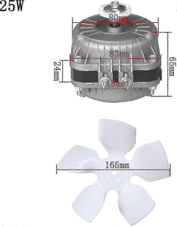 35W 220V fläktmotor för kylskåp för ventilations- och kylsystem