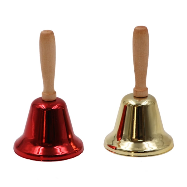 2Pieces Metal Hand Bells Christmas Hand Bell Musical