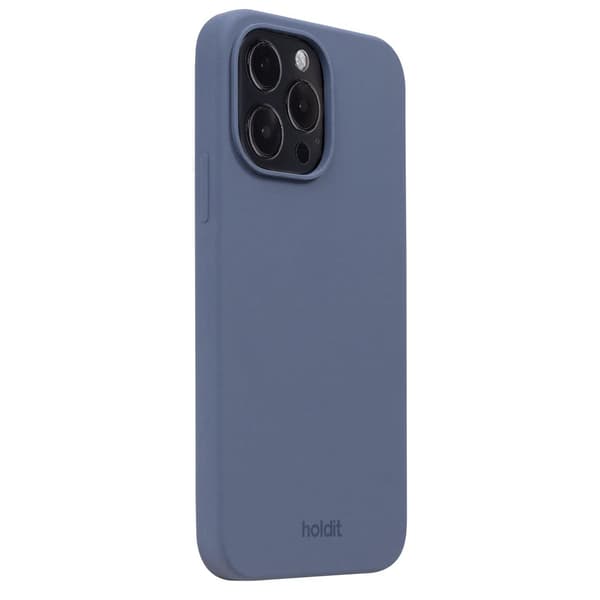 holdit iPhone 15 Pro Max Mobilskal Silikon Pacific Blue Blå Silikon