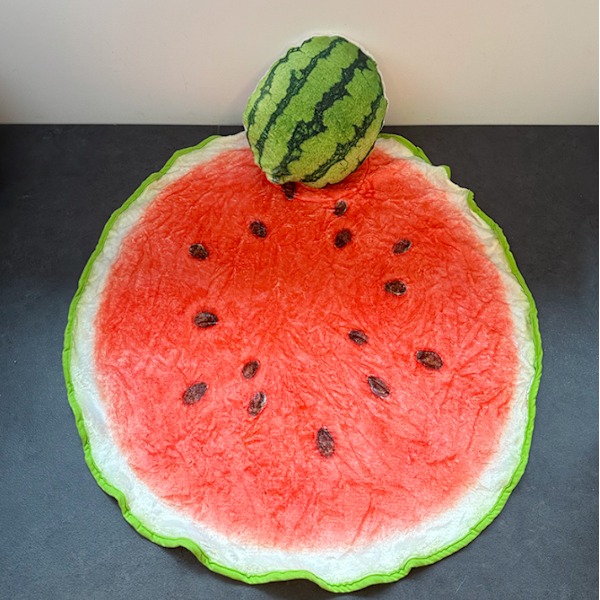 Trykt flanelldeksel vannmelon watermelon 1.6M