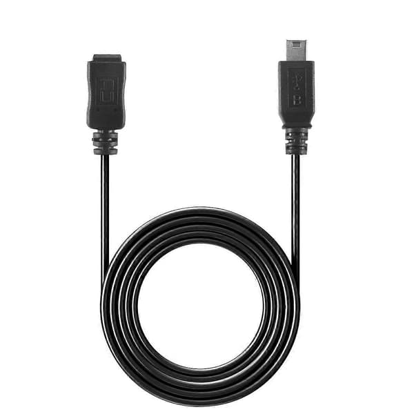 1,5m Mini USB B 5-polet Han til Hun Forlængerkabel Adapter Sort
