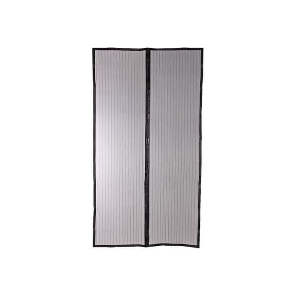Magnetisk dørskærm myggenet - H220 cm x B100 cm - Sort polyester