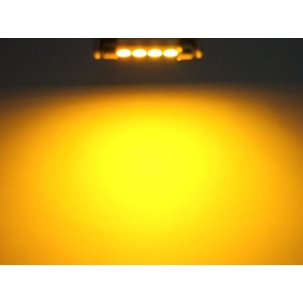C5W Canbus 41mm Gul-Orange LED projektører SV8.5 festoon 8 8 41mm Gul-Orange 2-pack