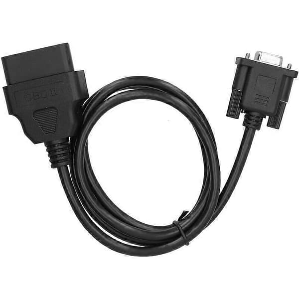 16Pin OBD2 til RS232 DB9 Bil Diagnostisk Interface Adapter Forlængerkabel Stik 1,5m