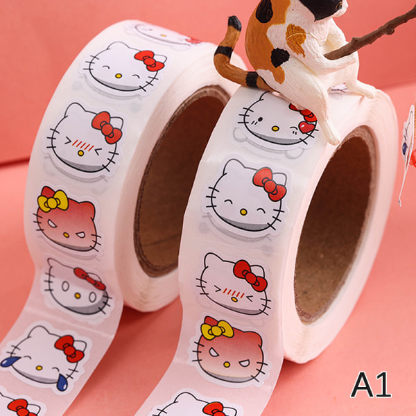 500 Kawaii-klistremerker og HelloKitty's Tape Placement Decorative A1