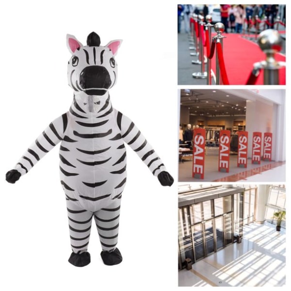 Oppustelige dyrekostumer sjove tøj oppustelige zebrakostume til voksne til fest