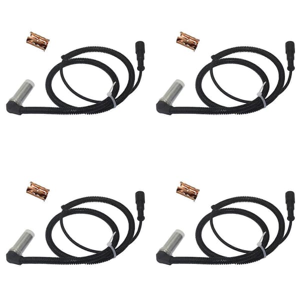 4X 4410328090 ABS-sensor for DAF MAN IVECO MERCEDES, blokkeringsfritt bremsesystemsensor, hjulsensor Black
