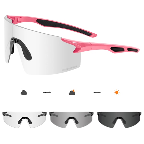 NRC Photochromic Pyöräilylasit Miesten Pyöräilylasit MTB Pyöräily Urheilu Aurinkolasit Polkupyörälasit Ulkoilulasit Gafas Ciclismo Type 7 Type 7 photochromic-1lens