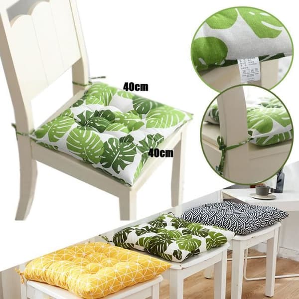 Sett med 6 stolputer, 40x40 sitteputer, dekorative stolputer, hageputer, stil N