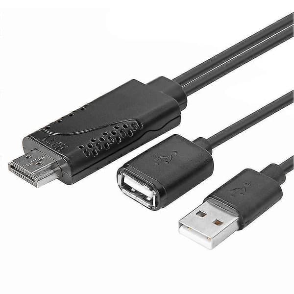 3i1 1080p USB Jack til HDMI Stik HDTV Adapter Opladningsadapter til iOS Android Ft