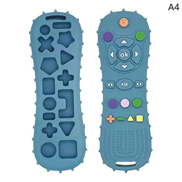 CDQ Första babyleksaker silikon fjärrkontroll silikon er cyan fjärrkontroll