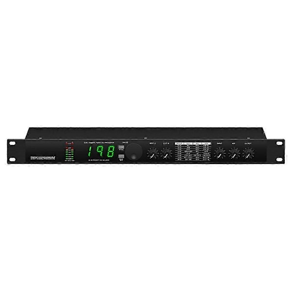 Professionel Digital Rumklang Multi Effekt Processor Audio Processor Equalizer EU STIK black