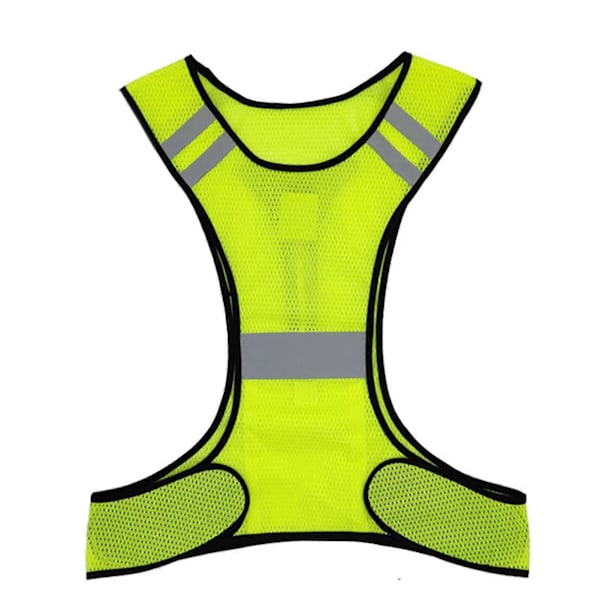 Reflekterende sikkerhedsløbevest til mænd og kvinder, løbetilbehør til gåture om natten (FMY) Fluorescerende gul Fluorescent Yellow Without Light